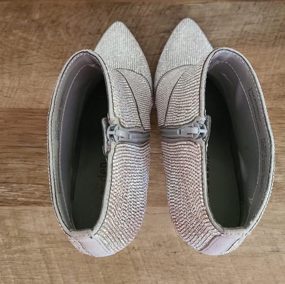 🌟Madden NYC Starr Rhinestone Detail Stiletto Heel Ankle Boots Size 8 - Picture 5 of 11